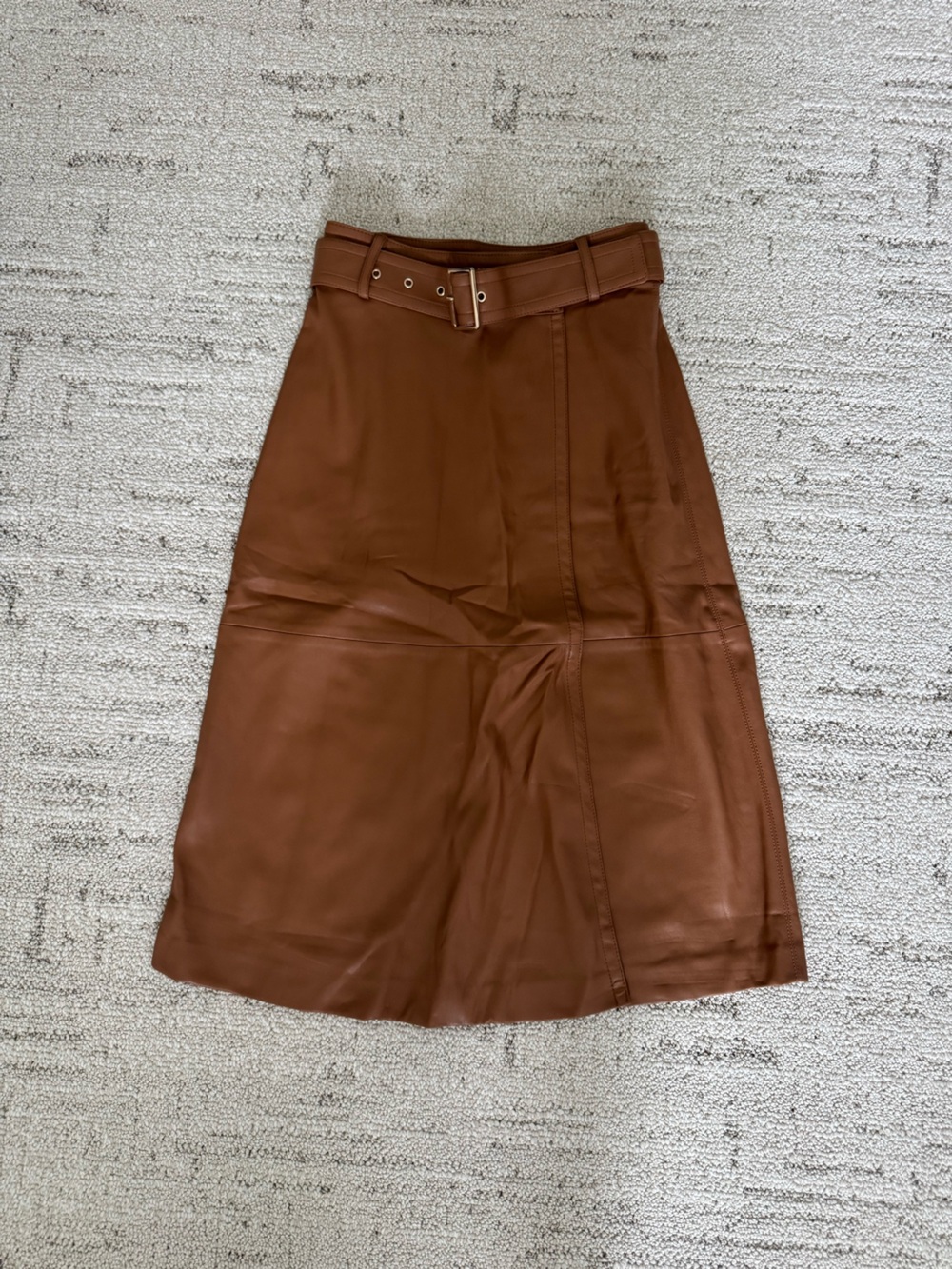 Ann Taylor Brown Leather Bermuda Shorts
